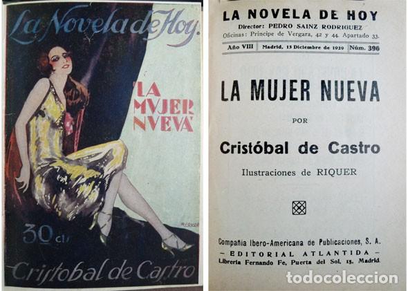 Libros antiguos: CASTRO, Cristobal de. La mujer nueva. Novela. 1929. - Foto 1