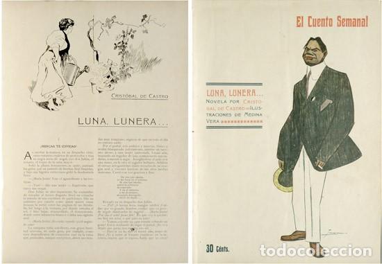 Libros antiguos: CASTRO, Cristobal de. Luna, lunera... Novela. 1907. - Foto 1