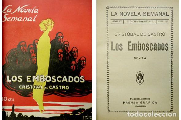 Libros antiguos: CASTRO, Cristobal de. Los Emboscados. Novela. 1924. - Foto 1