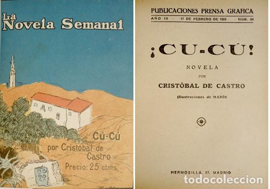 Libros antiguos: CASTRO, Cristobal de. &iexcl;Cu-c&uacute;!. Novela. 1923. - Foto 1