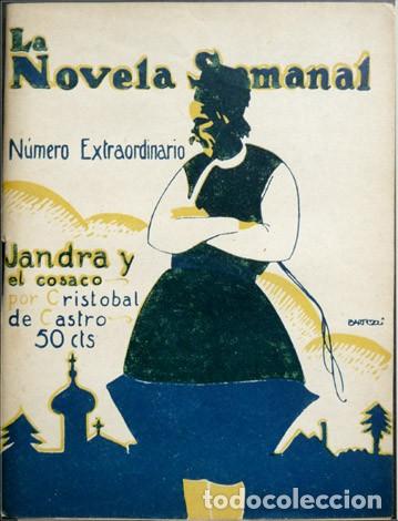 Libros antiguos: CASTRO, Cristobal de. Jandra y el Cosaco. Novela. 1922. - Foto 1