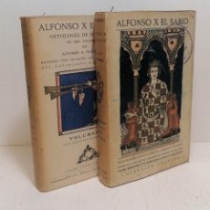 Libros antiguos: LIBROS: ”ALFONSO X EL SABIO ANTOLOGÍA DE SUS OBRAS, 2 VOLÚMENES” COLECCIÓN GRANADA. Lote 280155498