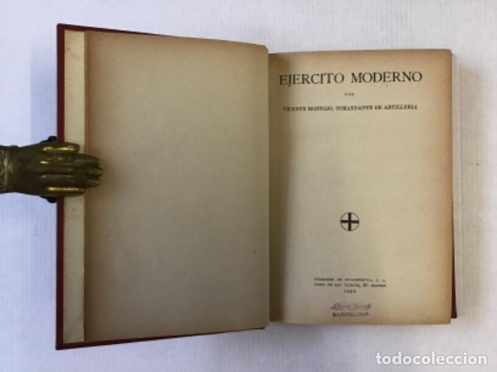 Libros antiguos: EJ&Eacute;RCITO MODERNO. - MONTOJO, Vicente. - Foto 2