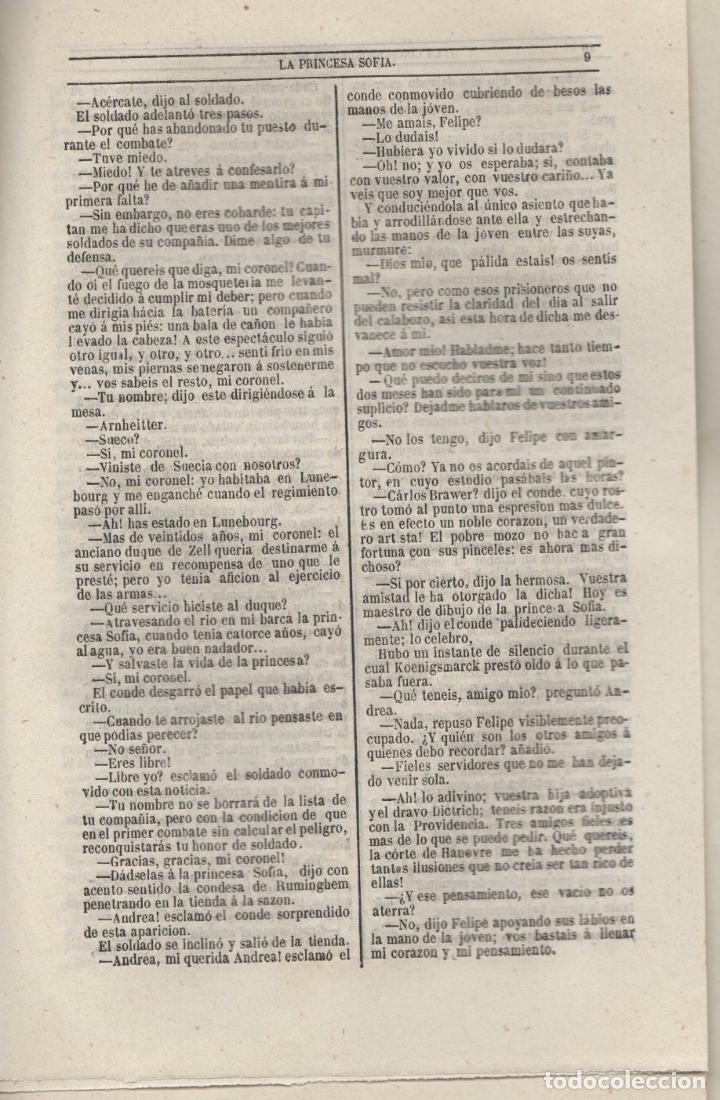 Libros antiguos: LA PRINCESA SOFIA. ADRIAN ROBERT. 1862. BIBLIOTECA DE LA CORRESPONDENCIA - Foto 2