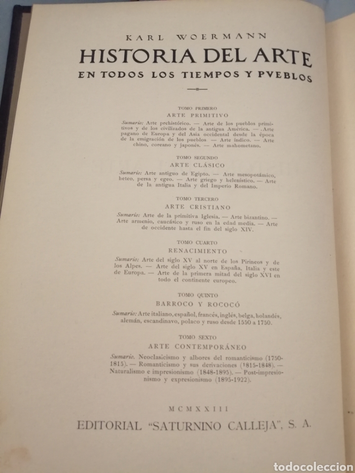 Libros antiguos: HISTORIA DEL ARTE EN TODOS LOS TIEMPOS Y PUEBLOS. TOMO PRIMERO (PRIMERA EDICIÓN, 1924) - Foto 3 - 280902588