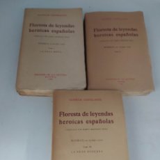 Libros antiguos: FLORESTA DE LEYENDAS HEROICAS ESPAÑOLAS COMPILADA POR RAMÓN MENÉNDEZ PIDAL 1925/8