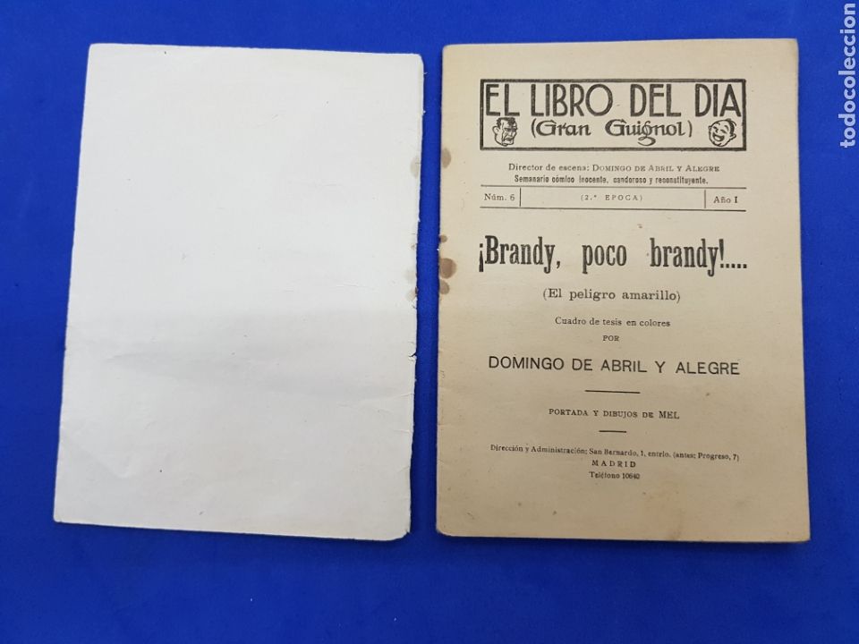 Libros antiguos: Brandy ,poco Brandy , el libro del d&iacute;a, n&deg;6, a&ntilde;os 1920? - Foto 2
