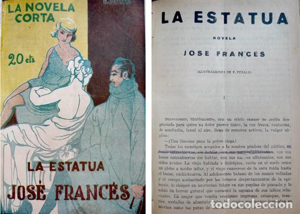 Libros antiguos: FRANC&Eacute;S, Jos&eacute;. La estatua. Novela. 1923. - Foto 1