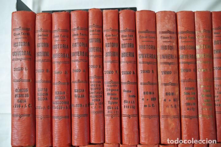 Libros antiguos: Historia Universal Cesar Cantu, 37 vol&uacute;menes - Foto 3