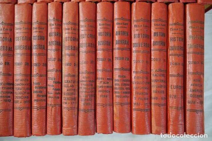 Libros antiguos: Historia Universal Cesar Cantu, 37 vol&uacute;menes - Foto 6