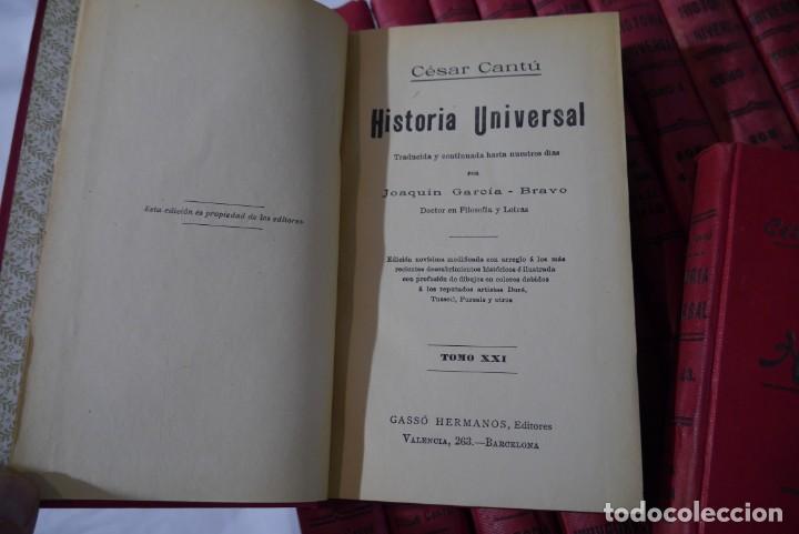 Libros antiguos: Historia Universal Cesar Cantu, 37 vol&uacute;menes - Foto 10