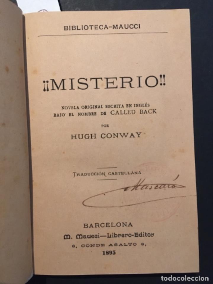 Libros antiguos: MISTERIO, HUGH CONWAY, 1895 - Foto 1