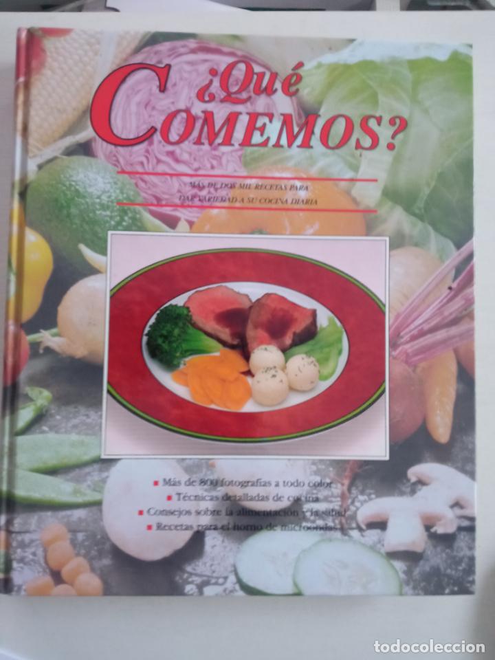 Libros antiguos: Libro de recetas &rdquo;&iquest;Qu&eacute; comemos?&rdquo;, 511 p&aacute;ginas del a&ntilde;o 1995, nuevo - Foto 1