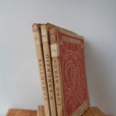 Libros antiguos: ¡¡ LORD BYRON, LA MARTINE Y D' ANNUNCIO, LOS MEJORES POETAS. CIRCA.- 1900 -20. !!