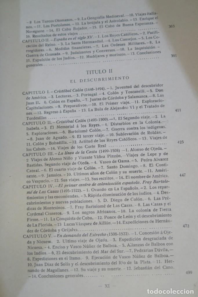 Libros antiguos: COMPENDIO DE LA HISTORIA DE AM&Eacute;RICA. NAVARRO Y LAMARCA - Foto 6