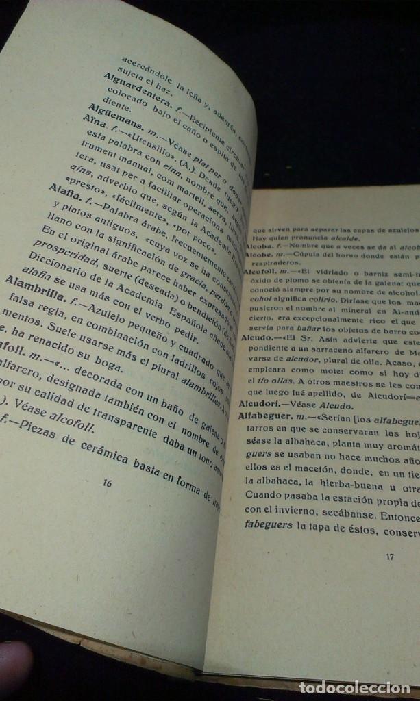 Libros antiguos: VOCABULARIO DE LA CERÁMICA DE MANISES - ALMELA Y VIVES, FRANCISCO - CASTELLÓN -1933 - Foto 3 - 285238413
