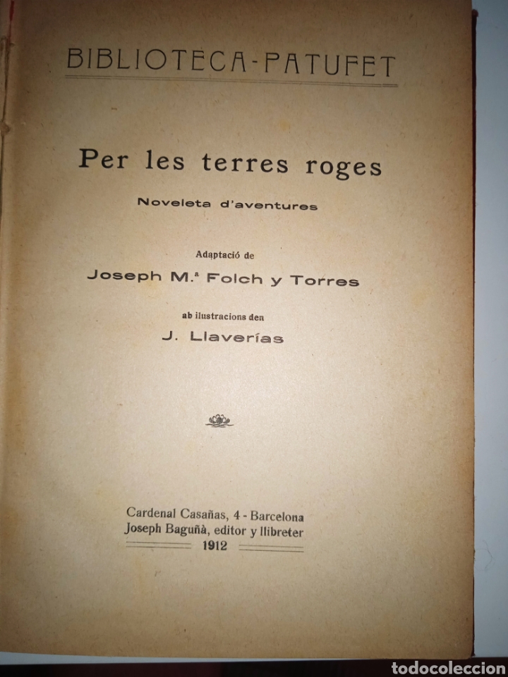 Libros antiguos: Per les terres roges - Foto 2