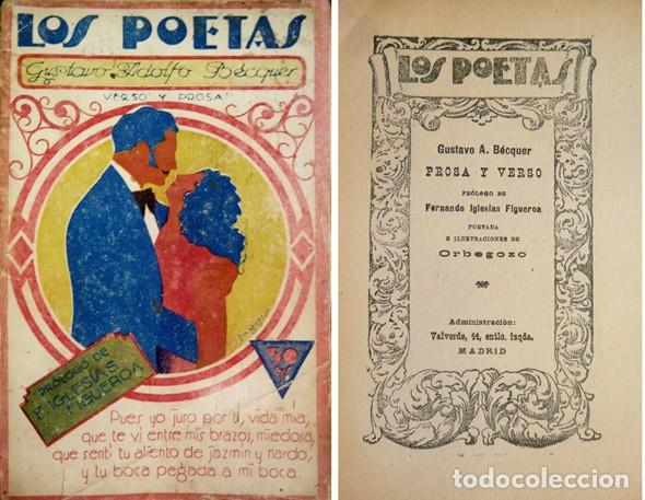 Libros antiguos: B&Eacute;CQUER, Gustavo Adolfo. Prosa y Verso. 1928. - Foto 1