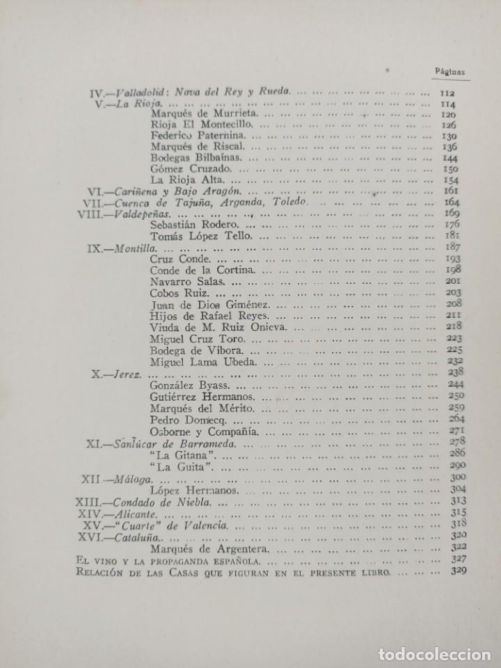 Libros antiguos: VINOS DE ESPA&Ntilde;A - BELDA , Joaqu&iacute;n - 1929 - Foto 6