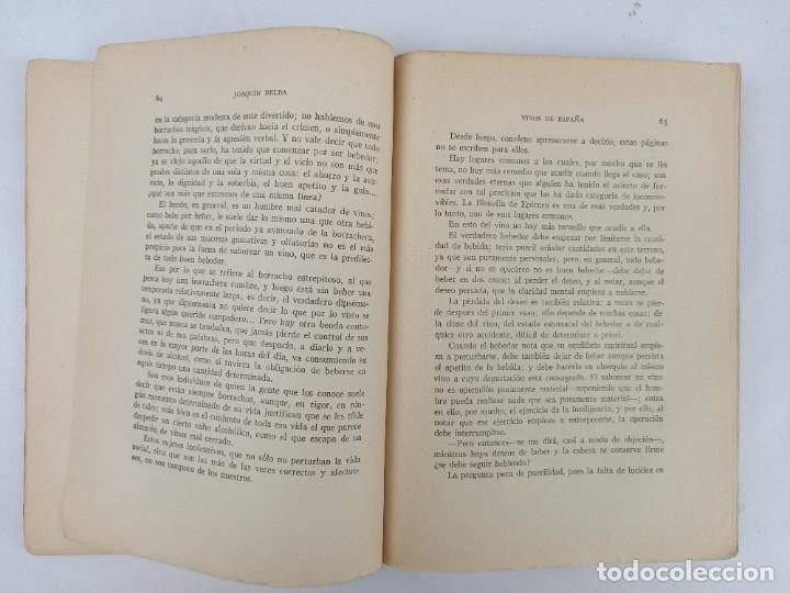 Libros antiguos: VINOS DE ESPA&Ntilde;A - BELDA , Joaqu&iacute;n - 1929 - Foto 10