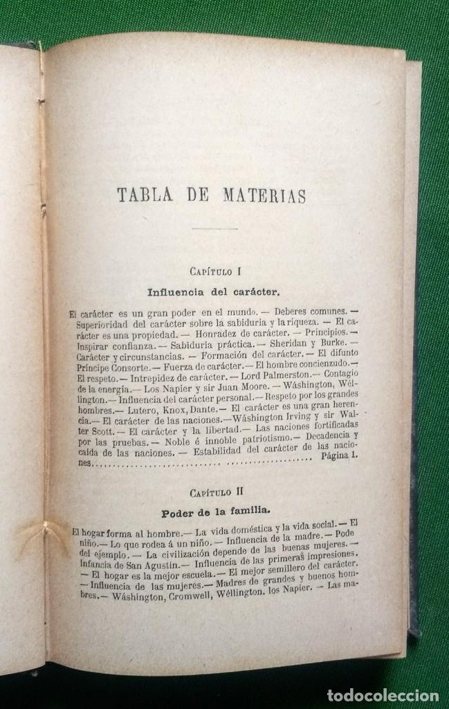 Libros antiguos: EL CARACTER - SAMUEL SMILES - GARNIER HERMANOS - 1892 - Foto 4