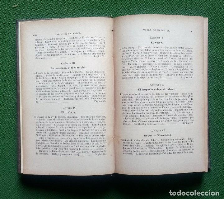 Libros antiguos: EL CARACTER - SAMUEL SMILES - GARNIER HERMANOS - 1892 - Foto 5