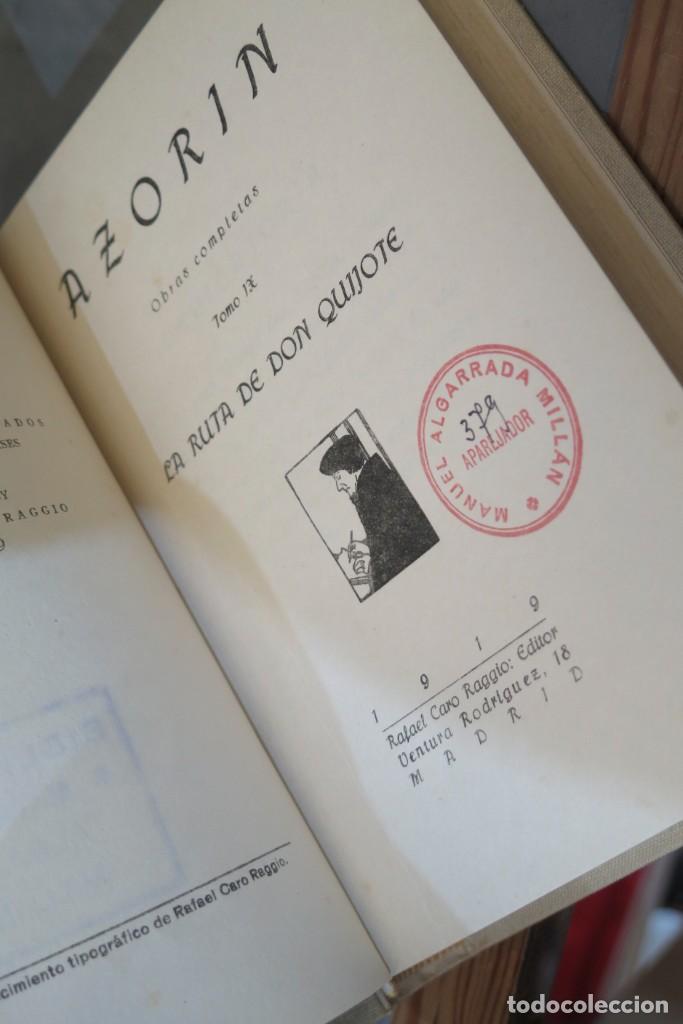 Libros antiguos: 1919.- LA RUTA DEL QUIJOTE. AZORIN - Foto 2