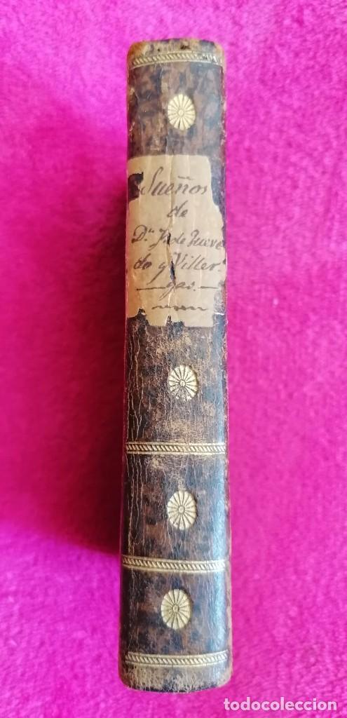 Libros antiguos: QUEVEDO, Francisco de. SUE&Ntilde;OS. 1798 - Foto 3