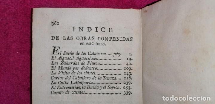 Libros antiguos: QUEVEDO, Francisco de. SUE&Ntilde;OS. 1798 - Foto 13