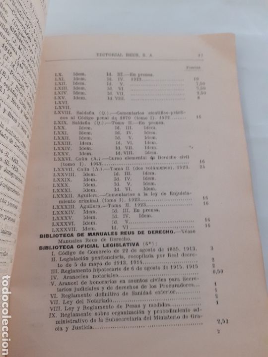 Libros antiguos: Editorial Reus cat&aacute;logo general, 1923 - Foto 6