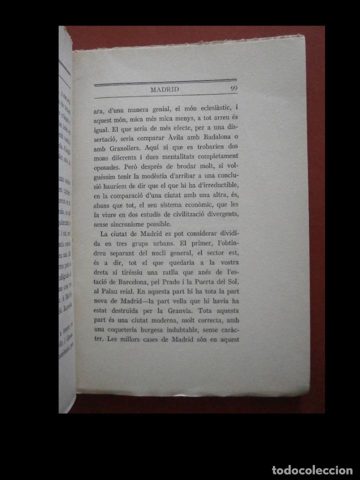 Libros antiguos: Madrid. Un Dietari. Josep Pla - Foto 2