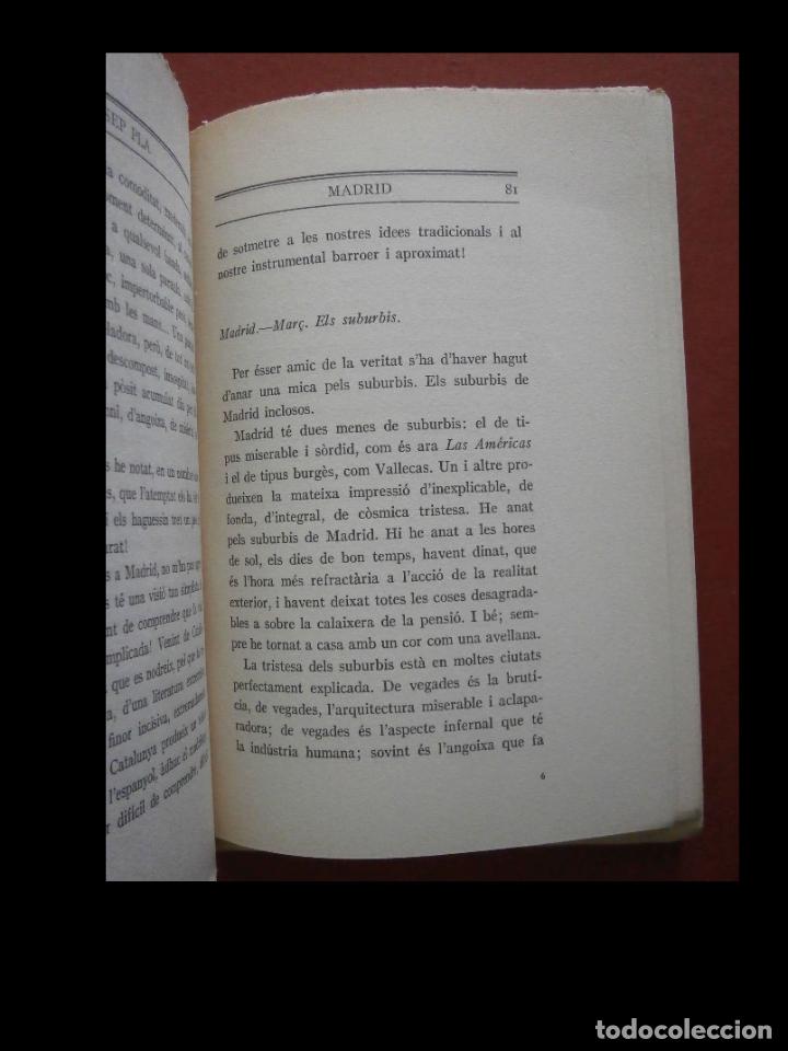 Libros antiguos: Madrid. Un Dietari. Josep Pla - Foto 3