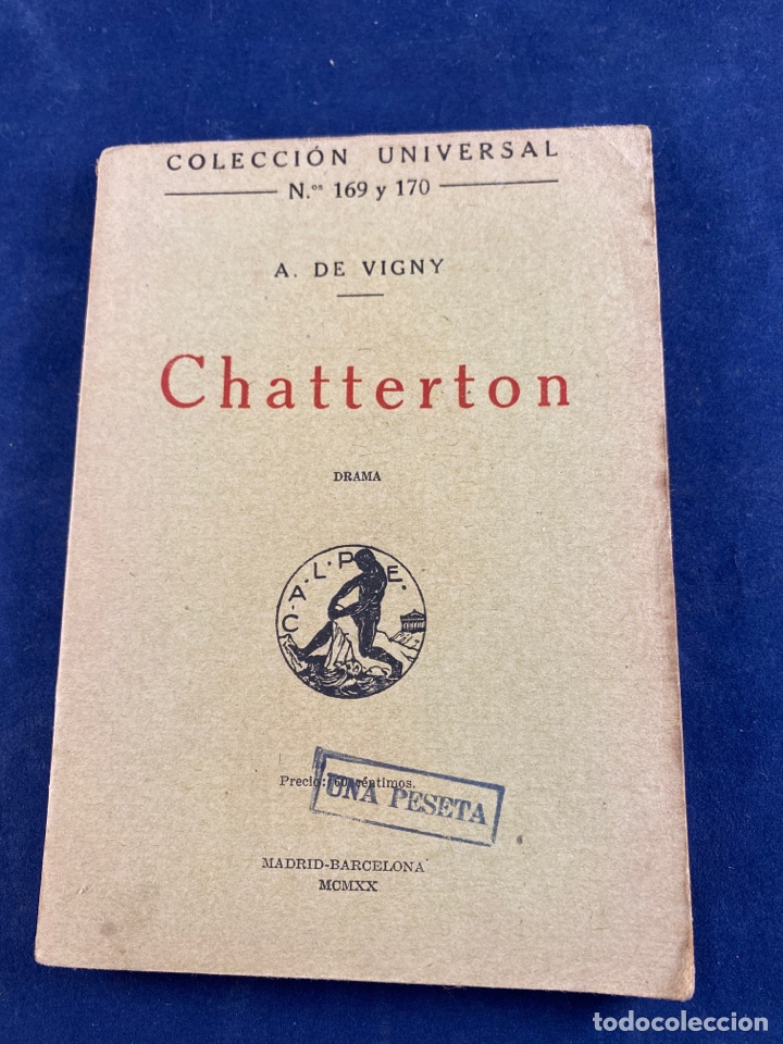 Libros antiguos: Chatterton - Foto 1