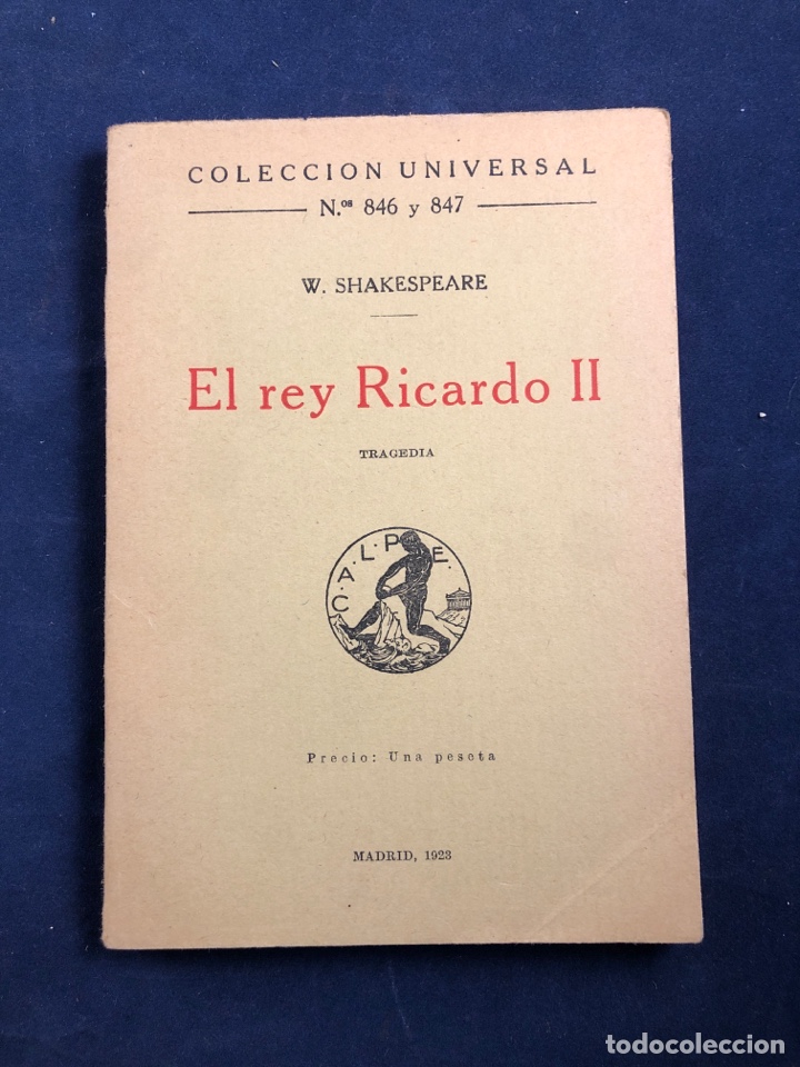 Libros antiguos: El rey Ricardo II - Foto 1