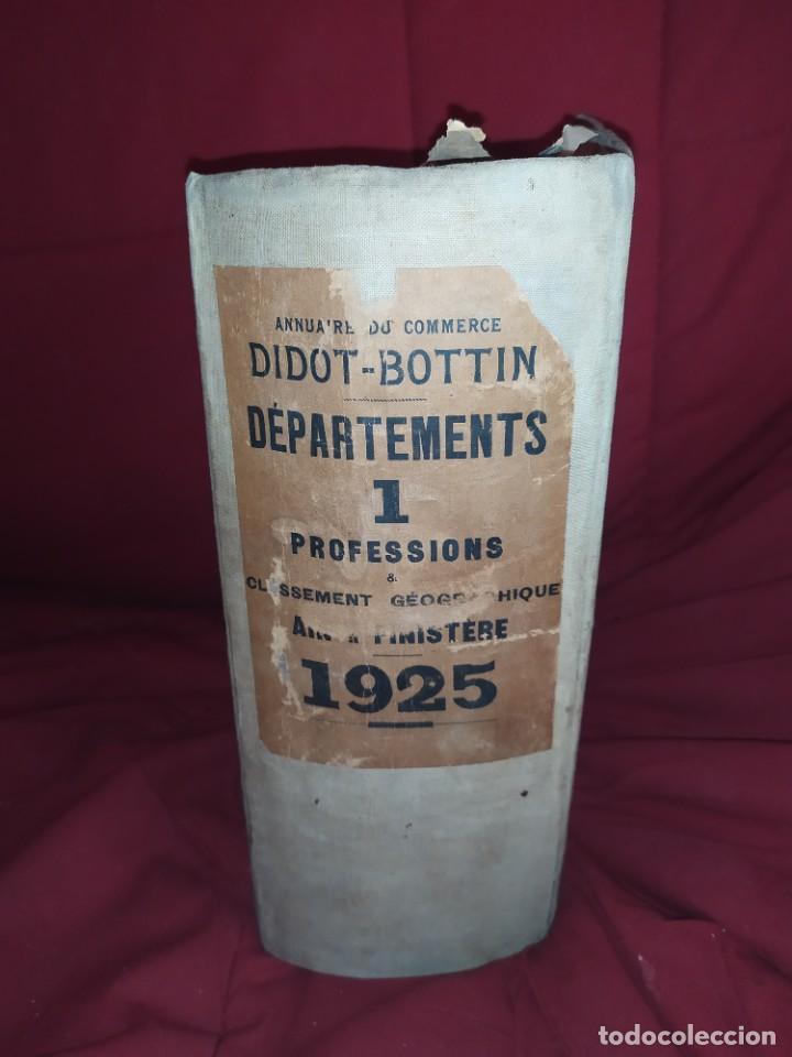 Libros antiguos: DIDOT BOTTIN DEPARTAMENTS 1 PROFESSIONS 1925 - Foto 1