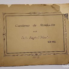 Libros antiguos: CUADERNO DE ROTULACION POR EMILIO SIEGFRIED HEREDIA 1930-1931 METODO DE ROTULACIÓN 1ª EDICIÓN. Lote 287561053