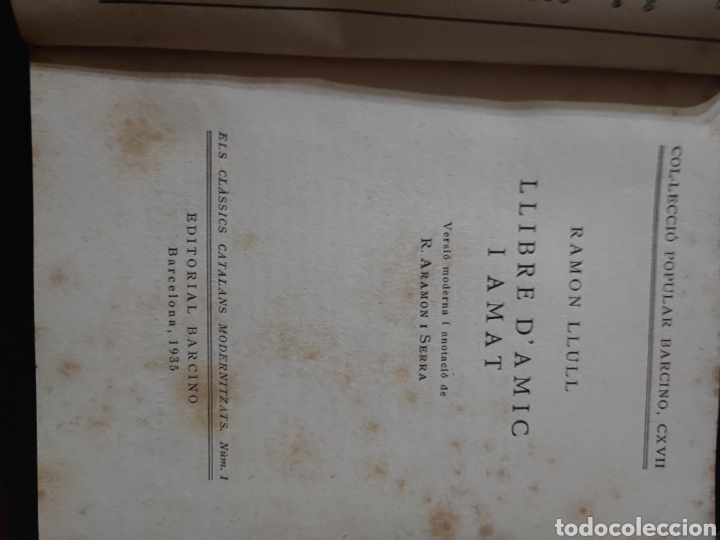 Libros antiguos: ESTAMOS LIQUIDANDO. LIBRE DAMIC I AMAT , RAMON LLULL , EDIT BARCINO 1935 , REF 139 - Foto 2