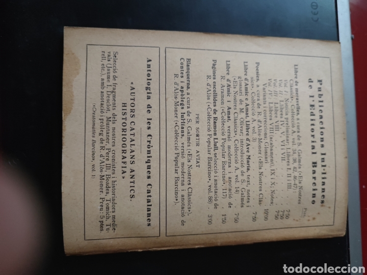 Libros antiguos: ESTAMOS LIQUIDANDO. LIBRE DAMIC I AMAT , RAMON LLULL , EDIT BARCINO 1935 , REF 139 - Foto 4