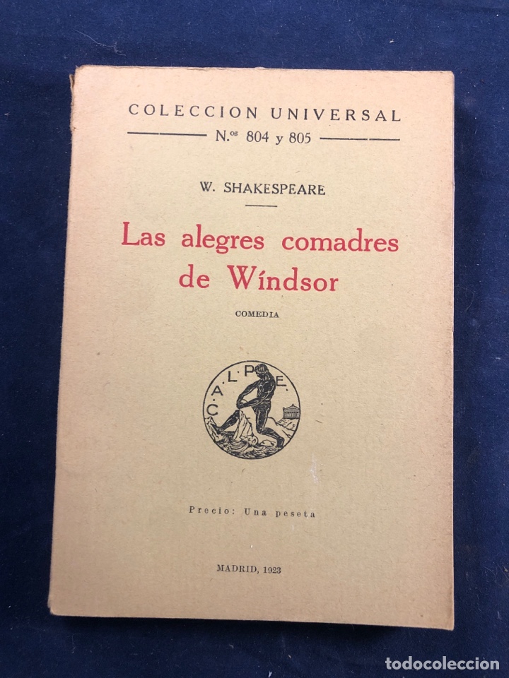 Libros antiguos: Las alegres comadres de Windsor - Foto 1