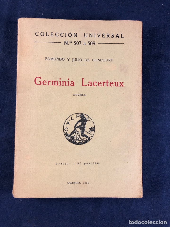 Libros antiguos: Germinia Lacerteux - Foto 1