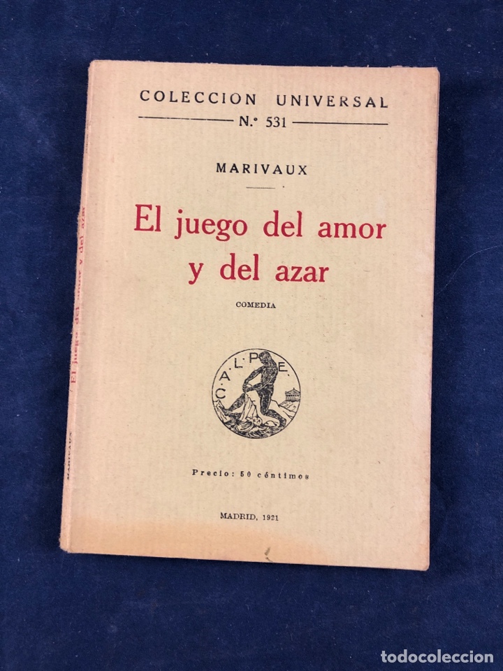 Libros antiguos: El juego del amor y del azar - Foto 1