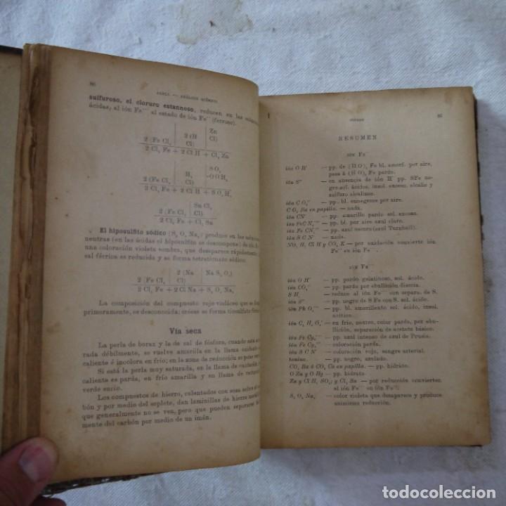 Libros antiguos: AN&Aacute;LISIS QU&Iacute;MICO - AGELL - Foto 12