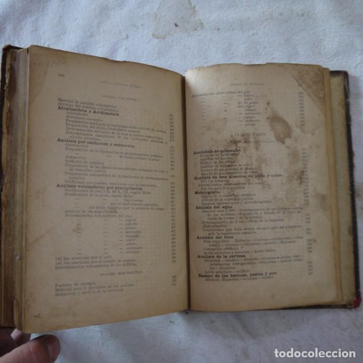 Libros antiguos: AN&Aacute;LISIS QU&Iacute;MICO - AGELL - Foto 20