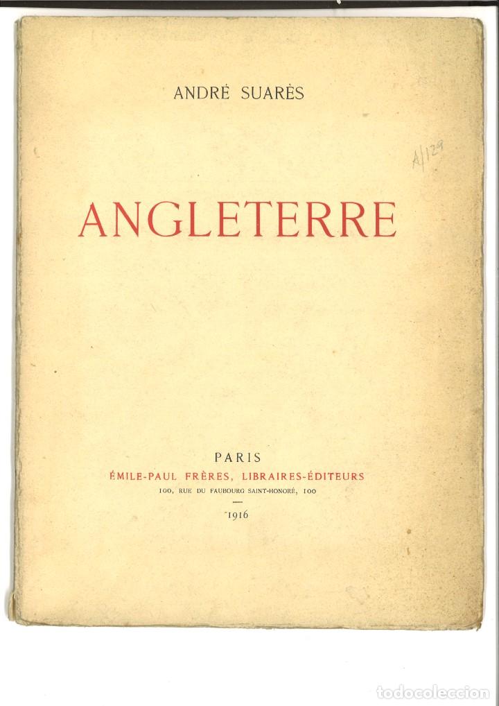 Libros antiguos: ANGLETERRE. Andre Suares - Foto 1