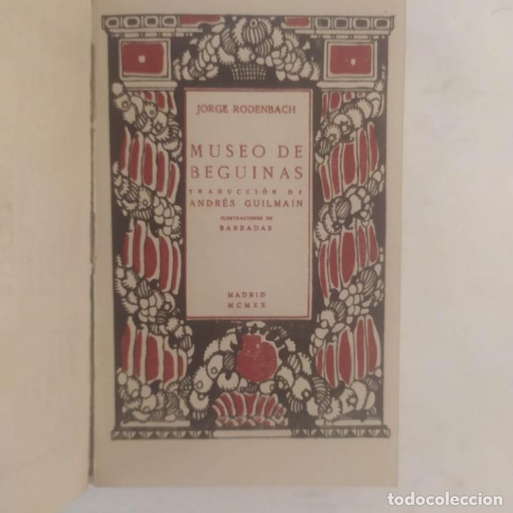 Libros antiguos: MUSEO DE BEGUINAS. Rodenbach, Jorge - Foto 2