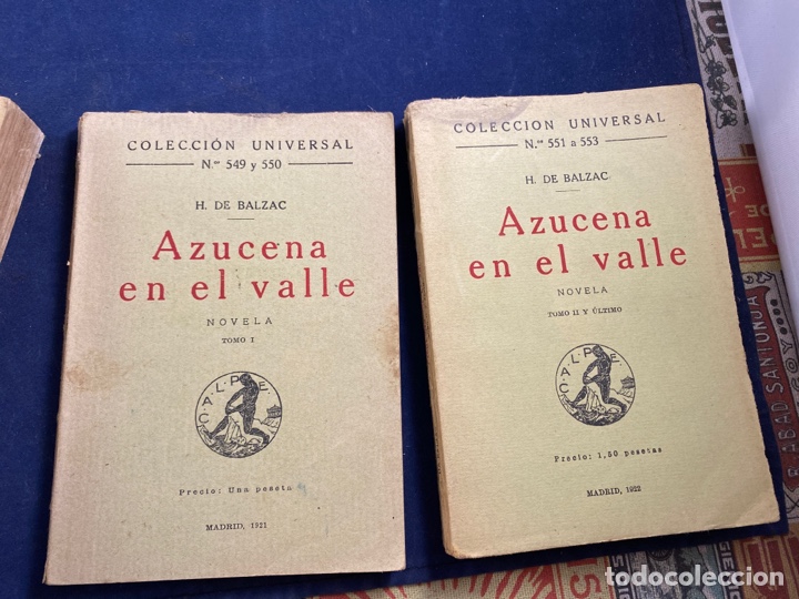 Libros antiguos: Azucena en el valle - Foto 1