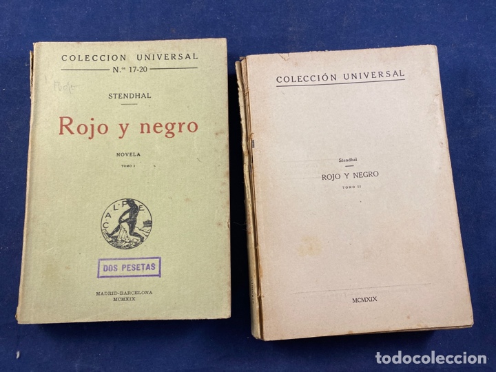 Libros antiguos: Rojo y negro - Foto 1