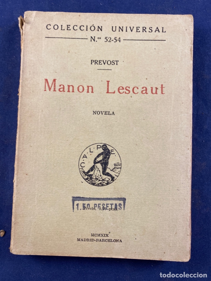 Libros antiguos: Manon Lescaut - Foto 1