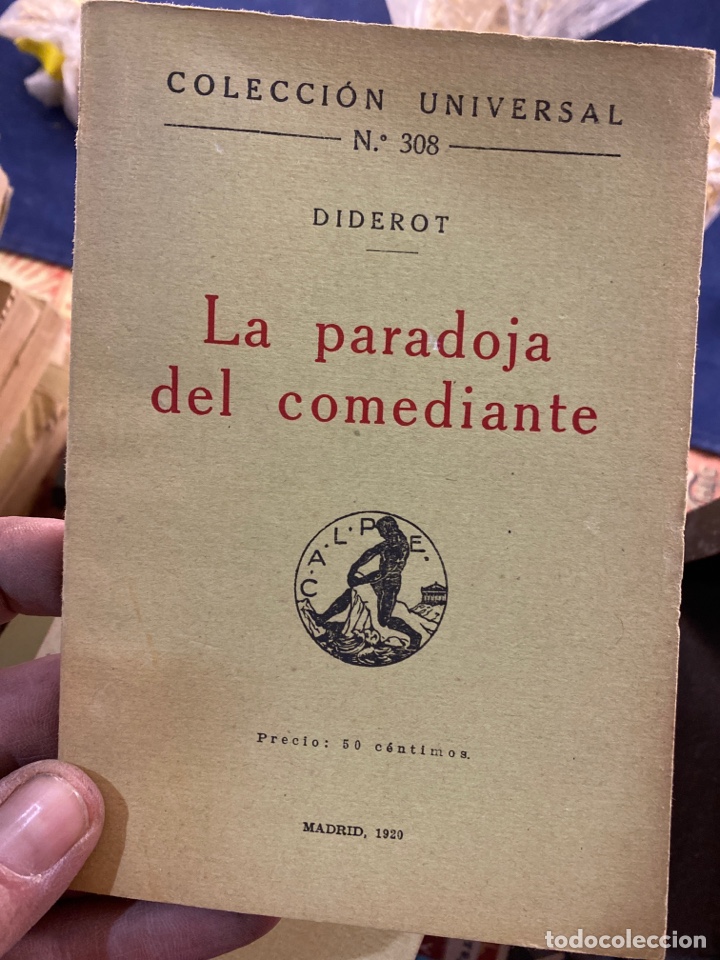 Libros antiguos: La paradoja del comediante - Foto 1
