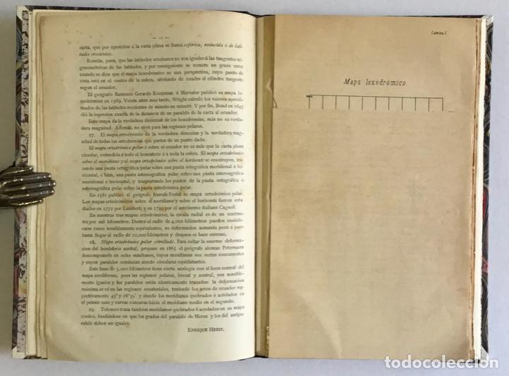 Libros antiguos: CONSTRUCCION DE MAPAS. - HERIZ, Enrique. 1882 - Foto 4